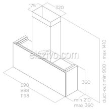 Elica KIT0171543 inox kürtő készlet